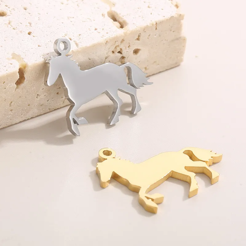 Stainless Steel Animal Series Jewelry Accessories, Personalized DIY Necklace Pendant