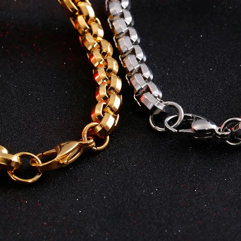 Stylish Stainless Steel Cross Hip-Hop Bending Card Bracelet Jewelry for Man