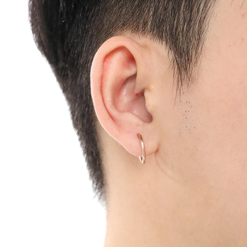 Stainless Steel Jewelry Coil Earrings Suitable for Both Men and Women for Daily Wear
