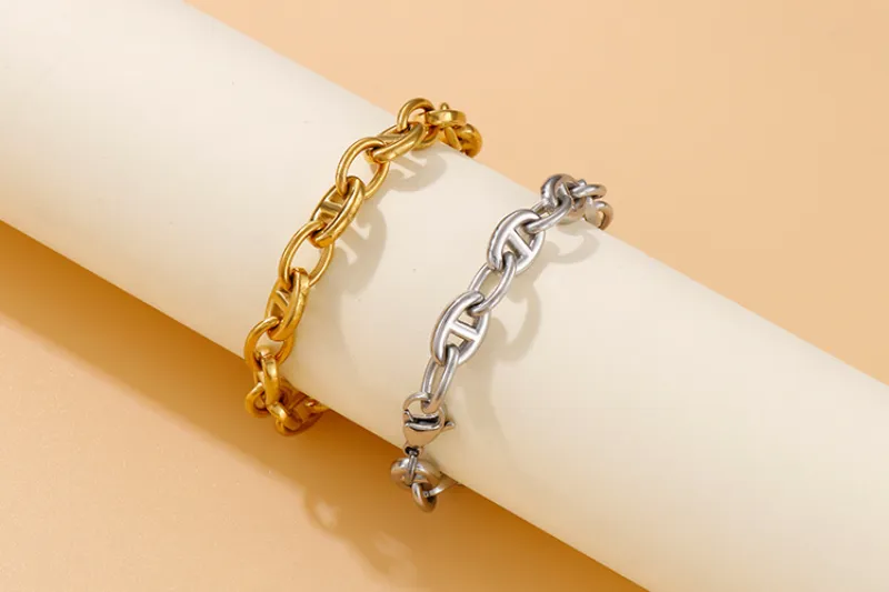 Women Fashion Nose Chain Titanium Necklace 316 Ss Sweater Necklace