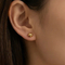 Round Beaded Stainless Steel Stud Earrings Available in Various Sizes and Colors