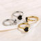 Stainless Steel Jewelry Heart-Shaped Earrings Suitable for Daily Wear