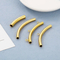 Stainless Steel Hollow Bent Pipe Welding Ring Necklace Accessories