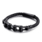 Street Trend Fashion Leather Bracelet Personalized Stainless Steel Bicycle Chain Bracelet
