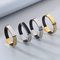 European and American Jewelry Straps, Woven Leather Curved Bracelets, Stainless Steel Bracelets That Can Be Engraved with Letters