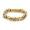 Hip Hop Street Fashion Stainless Steel Front and Back Chain Splicing Emperor Chain Charm Men's Bracelet&Necklace