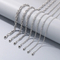Minimalist Style Neutral Stainless Steel Multi Size Encrypted Hand Woven Chain Necklace&Bracelet