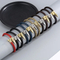 Wholesale Creative Stainless Steel Braided Leather Nail Opening Bracelet Men's Magnetic Buckle Bracelet