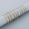 Fashion Stainless Steel Spiral Pattern Multi-Size Twist Chain Lobster Clasp Couple Bracelet