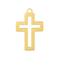 Stainless Steel Hollow Cross Pendant, Personalized Trendy Necklace, DIY Jewelry Accessories