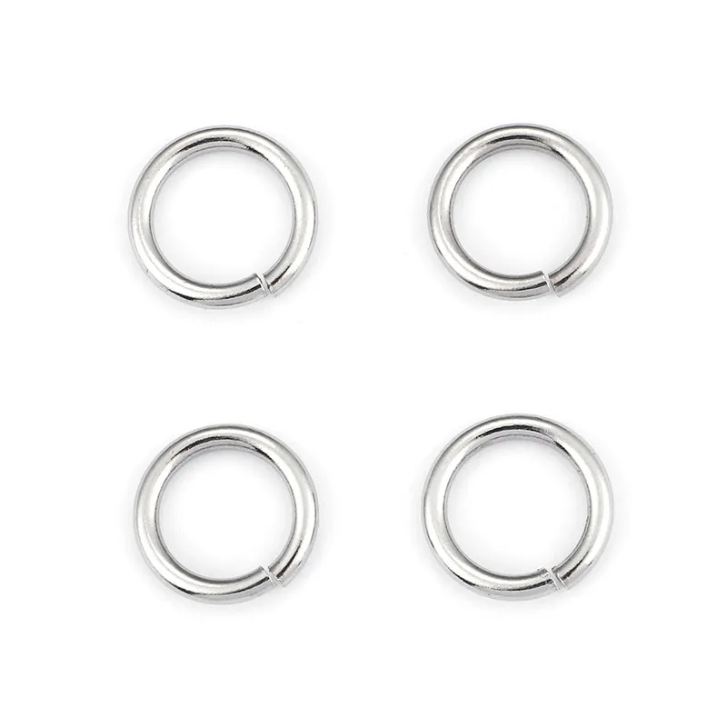 Stainless Steel Jewelry Accessories, Opening Rings, Multiple Sizes, DIY Handmade Jewelry Materials, Connecting Rings