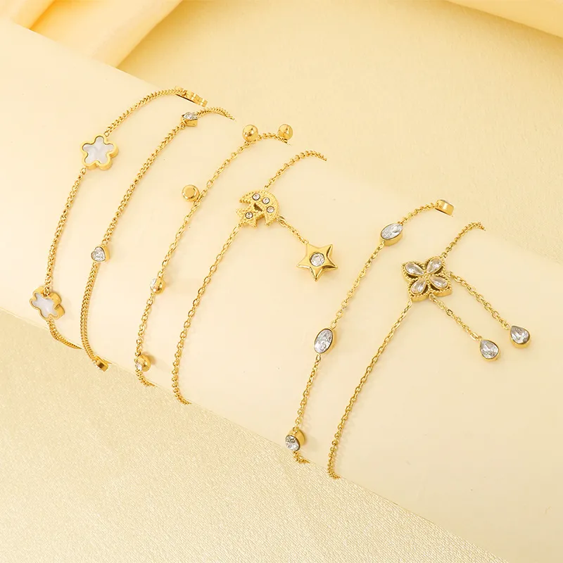Fashionable Stainless Steel Anklet Chain Women's Jewelry Suitable for Daily Wear