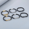European and American Fashion Stainless Steel Creative 8-Shaped Accessory Men's Woven Leather Rope Bracelet