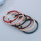Jewelry Wholesale Niche Design Ins Style Stainless Steel C-Shaped Open Woven Leather Bangle