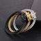 Trendy Open Cuff Bangle Punk Dragon Head Tail Stainless Steel Men's Bracelet