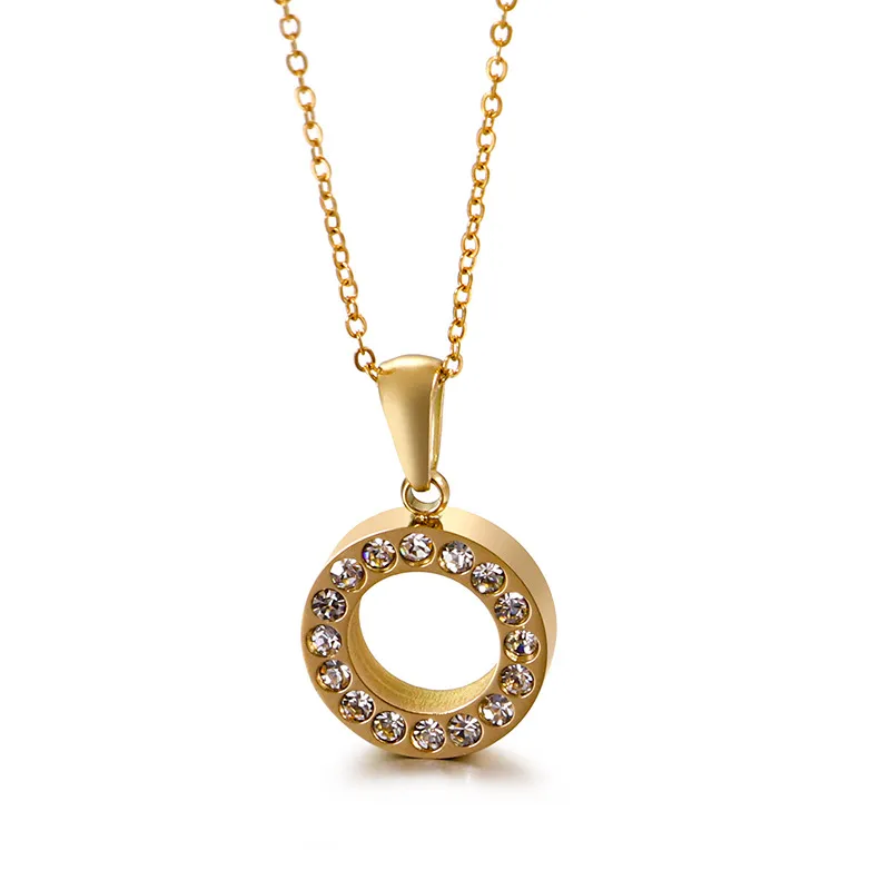 Light Luxury Clavicle Chain with Full Diamond Pendant for Women Necklace