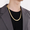 a Drop-Shipment Minimalist Jewelry Buckle Trendy European and American Hip-Hop Style Flat Snake Bone Chain Stainless Steel Necklace for Men and Women