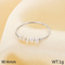 Natural Pearl Ring Gold Plated Stainless Steel Jewelry Freshwater Pearl Stacking Ring