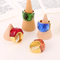 Fashion Colorful Crystal Finger Ring Durable Stainless Steel Vacuum Plated Glass Rings