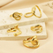 Personality Line Exaggerated Ring Knot Twist Bamboo Joint Stainless Steel Snake-Shaped Ring
