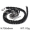 Stainless Steel Lion Head Pendant, Ethnic Style Buddhist Bead Bead Bead, Men's and Women's Long Necklace, Sweater Chain