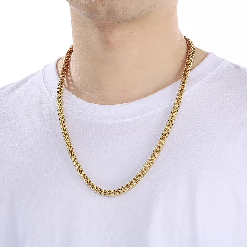 Niche Trendy Dragon Bone Chain Hip-Hop Rock Nightclub Unisex Stainless Steel Necklace