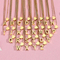 Stylish 26 Capital Letters Heart-Shaped Pull-out Stainless Steel Necklace