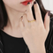 Stainless Steel Ring 18K Gold-Plated Twisted Pattern Jewelry Suitable for Daily Wear