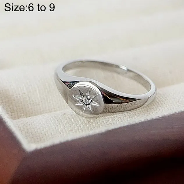 Chic Eight-Pointed Star Ring for Stylish Women's Accessories