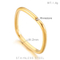 Chic Plain Square Ring with Diamonds for Couples - Perfect for Index Finger