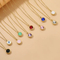 Sweet 18K Gold Plated Clavicle Chain Jewelry Wholesale Round Evil Eye Women's Necklace