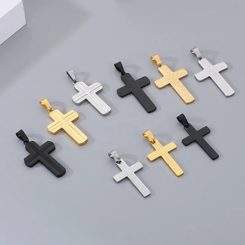 Stainless Steel Jewelry Cross Pendant Suitable for Daily Wear