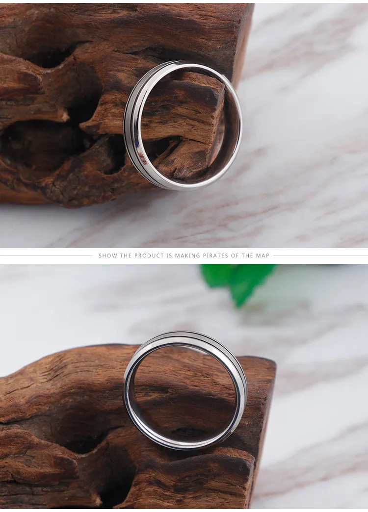 Timeless Couple Rings Minimalist Stainless Steel Circle Design