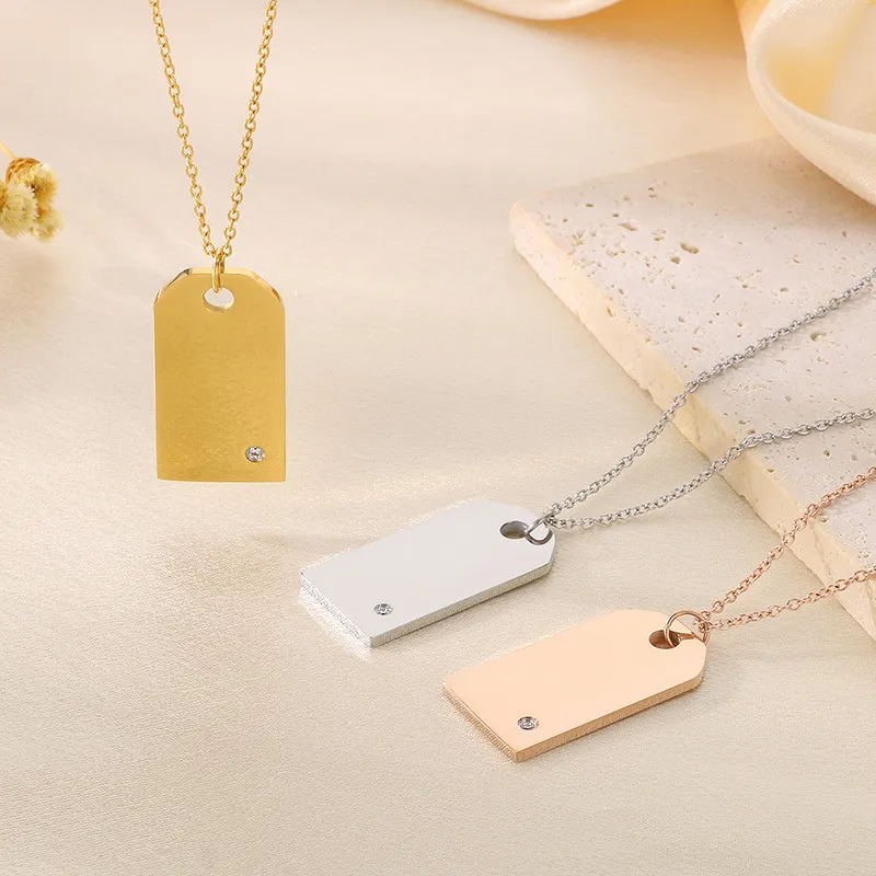 Simple Stainless Steel Circular Heart, Good Luck and Fortune Logo with Diamond Studded Pendant Necklace