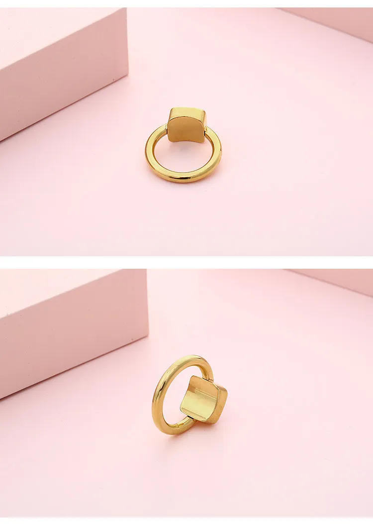 European American Fashion Multi-Color Zircon Rings - Stylish Stainless Steel Jewelry for Women Wholesale