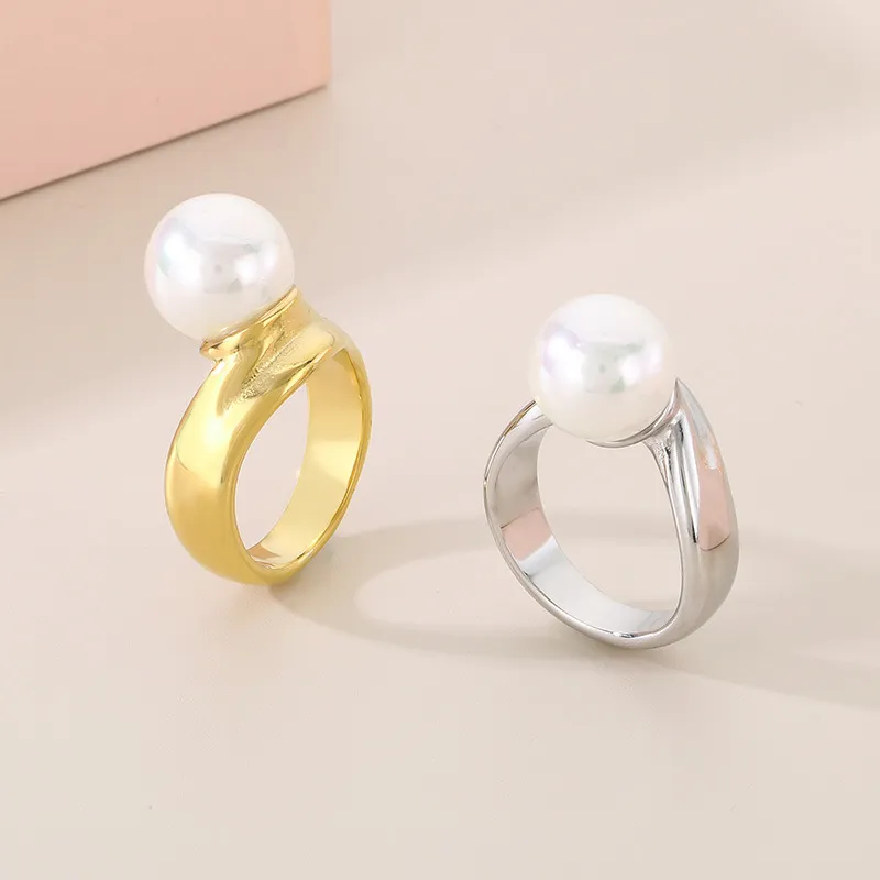 Personalized Petal Ring Stylish Geometric 18K Gold-Plated Stainless Steel Ring Wholesale Jewelry