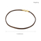 Simple and Fashionable Men's and Women's Leather Rope Single Chain with 450mm Leather Necklace Wholesale