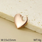 Stainless Steel Heart-Shaped Small Tag Pendant Stainless Steel Heart Jewelry Charms Accessories