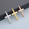 Trendy Retro Personalized Stainless Steel Cross Multi-Color DIY Pendant That Can Be Paired with a Chain