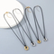 Popular Heart-Shaped Sweater Chain Necklace with Creative Fashion, Wax Rope, Five Pointed Star, Hexagonal Stainless Steel Pendant Necklace
