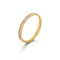 Luxurious Stainless Steel Ring for Women with Single Row of Diamond-Set Stainless Steel Band