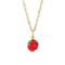 Trendy Dopamine Fruit Necklace Oil-Dripping Mangosteen Star Pendant Stainless Steel Jewelry Wholesale
