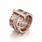 Elegant and Fashionable Stainless Steel Rhinestone Roman Numeral Jewelry Women's Ring
