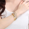 Vintage Personality Cross-Knot 18K Gold-Plated Twisted Stainless Steel Bangle Wholesale