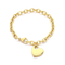 Fashion Ins Heart Pendant O-Chain Bracelet Personalized Minimalist Love Stainless Steel Bracelet