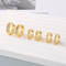 Stainless Steel Jewelry Rhinestone Earrings Suitable for Daily Wear