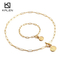 European American Stainless Steel Women's Fashion Jewelry Bracelet Necklace Jewelry Set Wholesale