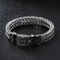 Personalized Square Fish Scale Titanium Steel Bracelet Skull Punk Men's Retro Pattern Stainless Steel Bracelet