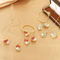 Chic Stainless Steel Set Featuring Exaggerated Pearl Inlay