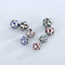 Stainless Steel Diamond Studded Beads DIY Bracelet Accessories